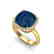 6 CTW Sapphire And Micro Pave Halo VS/SI Diamond Ring - 2