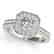 0.8 CTW Certified VS/SI Cushion Diamond Solitaire Halo