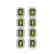 12.41 CTW Tourmaline & Diamond Halo Earrings 10K White
