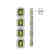 12.41 CTW Tourmaline & Diamond Halo Earrings 10K White - 2