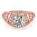 1.22 CTW Certified VS/SI Diamond Solitaire Halo Ring