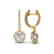 1.75 CTW Micro Pave Halo VS/SI Diamond Earrings 18K - 2