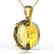 9 CTW Citrine Designer Solitaire Necklace 18K Yellow