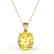 9 CTW Citrine Designer Solitaire Necklace 18K Yellow - 2