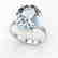 9 CTW Aquamarine Designer Solitaire Engagement Ring 18K - 2