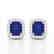 2.50 CTW Sapphire & Micro Pave VS/SI Diamond Halo