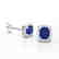 2.50 CTW Sapphire & Micro Pave VS/SI Diamond Halo - 2
