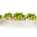 13 CTW Peridot & VS/SI Diamond Eternity Bracelet Yellow