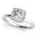 0.65 CTW Certified VS/SI Diamond Solitaire Halo Ring
