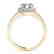 2.15 CTW Certified VS/SI Diamond Solitaire Halo Ring - 2
