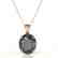 9 CTW Black VS/SI Diamond Designer Solitaire Necklace - 2
