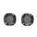 12 CTW Cushion Cut Black VS/SI Diamond Designer Stud