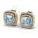 4.05 CTW Sky Blue Topaz & Micro VS/SI Diamond Halo