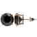 5 CTW Fancy Black VS Diamond Solitaire Stud Earrings - 2