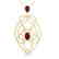3.50 CTW Ruby & Micro VS/SI Diamond Heart Necklace