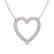 2 CTW VS/SI Diamond Heart Halo Designer Necklace 14K