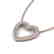 2 CTW VS/SI Diamond Heart Halo Designer Necklace 14K - 2