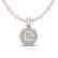 0.60 CTW Micro Pave VS/SI Diamond Designer Necklace 14K