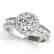 1.6 CTW Certified VS/SI Diamond Solitaire Halo Ring 14K