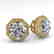 1.53 CTW Certified VS/SI Diamond Stud Earrings 14K