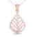 1.25 CTW Micro Pave VS/SI Diamond Necklace Designer 14K