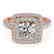 1.8 CTW Certified VS/SI Diamond Solitaire Halo Ring 14K
