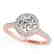 1.55 CTW Certified VS/SI Diamond Solitaire Halo Ring