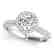 1.4 CTW Certified VS/SI Diamond Solitaire Halo Ring 14K - 2