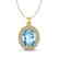 5 CTW Sky Blue Topaz & Micro Pave VS/SI Diamond