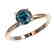 1.05 CTW Certified Intense Blue SI Diamond Solitaire - 2