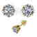 1.03 CTW VS/SI Diamond Stud Solitaire Earrings 14K - 2