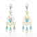 11 CTW Sky Topaz & Micro Pave VS/SI Diamond Earrings - 2