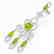 11 CTW Peridot & Micro Pave VS/SI Diamond Earrings 14K