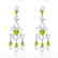 11 CTW Peridot & Micro Pave VS/SI Diamond Earrings 14K - 2