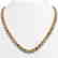 22.62 CTW Multi Color Sapphire & Diamond Halo Necklace