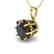 1 CTW Black Diamond Solitaire Necklace 14K Yellow Gold