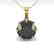 1 CTW Black Diamond Solitaire Necklace 14K Yellow Gold - 2