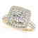 1.8 CTW Certified VS/SI Diamond Solitaire Halo Ring 14K - 2