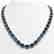 56.69 CTW London Topaz & Diamond Halo Necklace 10K