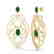 7 CTW Emerald & Micro VS/SI Diamond Heart Earrings - 2