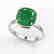 6 CTW Cushion Cut Emerald Designer Inspired Engagement - 2
