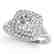 1.04 CTW Certified VS/SI Diamond Solitaire Halo Ring