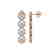 5.36 CTW Diamond Designer Earrings 18K Rose Gold - 2