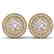 1.45 CTW I-SI Diamond Solitaire Art Deco Halo Stud