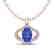 1.75 CTW Tanzanite & Micro Pave VS/SI Diamond Necklace