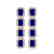 12.33 CTW Sapphire & Diamond Halo Earrings 10K Rose