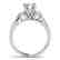 1.75 CTW Certified VS/SI Diamond 3 Stone Ring 14K White - 2