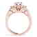 1.7 CTW Certified VS/SI Diamond 3 Stone Solitaire Ring - 2