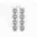 5.33 CTW Oval Diamond Designer Earrings 18K White Gold