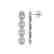 5.33 CTW Oval Diamond Designer Earrings 18K White Gold - 2